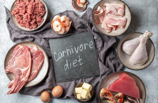 육식 다이어트 (Carnivore Diet) - 고기와 지방을 섭취하는 해산물, 탄수화물 제로 다이어트 개념