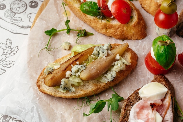 A selection of food from the company's company.