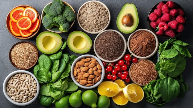 A selection of foods including avocado, avocado, and avocado.