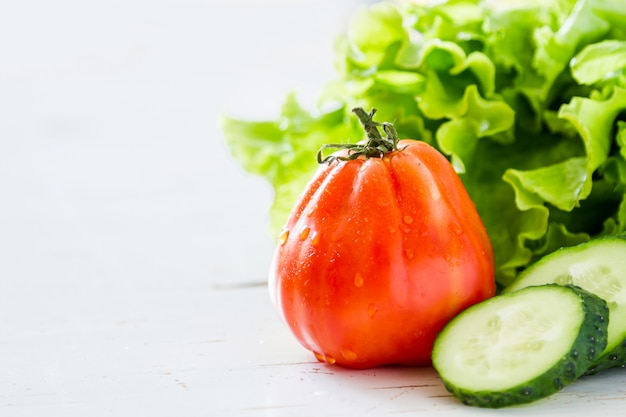 Selection of fresh vegetables