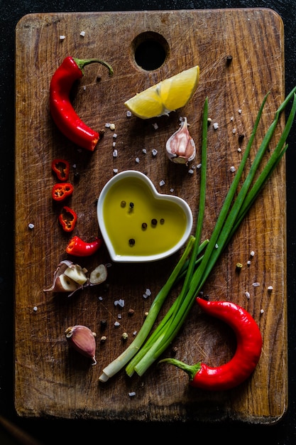 Selection of herbs and spices