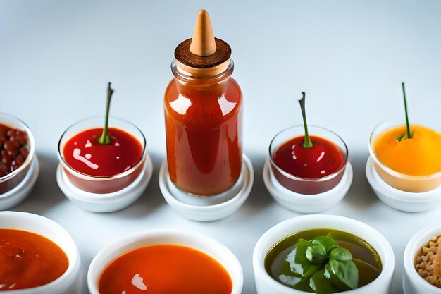 A selection of ketchup and sauces from the company