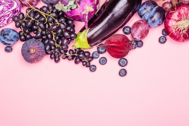 Selection of purple foods