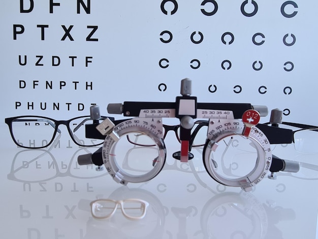 Selection and selection of glasses at ophthalmologist