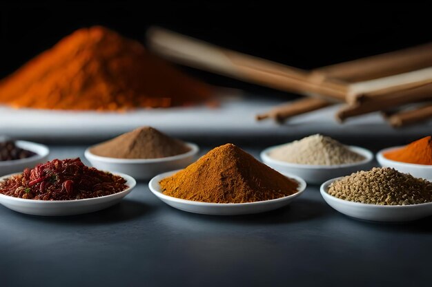 A selection of spices including spices and spices.