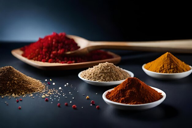 A selection of spices including spices and spices.