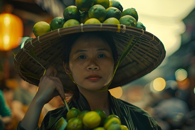 Selective focus shot of a busy person concentrated on work in hanoi