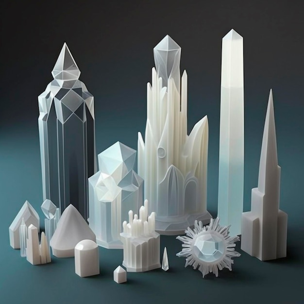 Selenite in commonly sold shapes