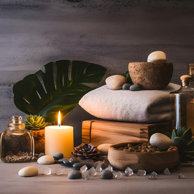 Photo self care social media post of spa and sauna health and wellness illustration