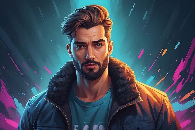  Premium AI Image | Self confidence concept illustration