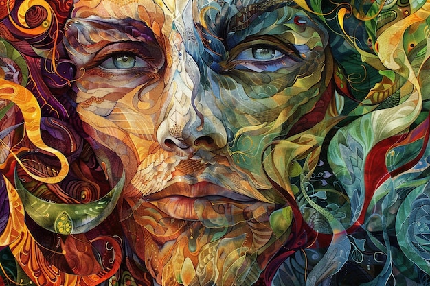 self potrait of midjourney by midjourney art