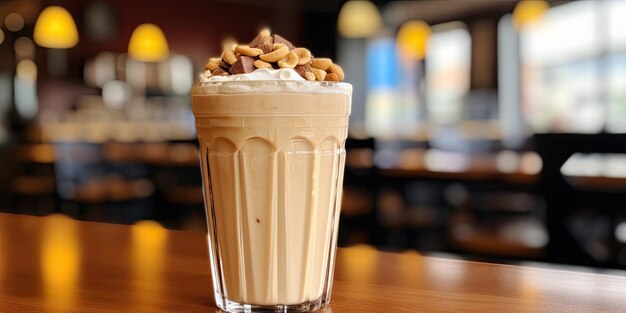 Selfcare treat chocolate milkshake delight relaxation and enjoyment cozy atmosphere