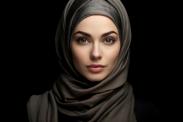 Premium AI Image | selfconfident young woman in a traditional hijab