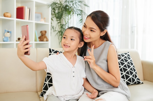 Selfie portrait with my mom