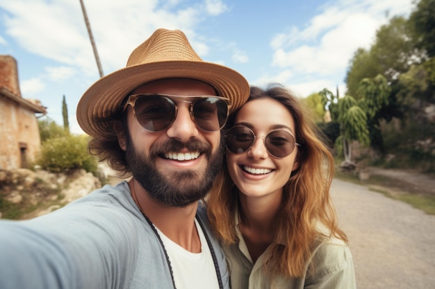  Premium Photo | Selfie travel or holidays concept