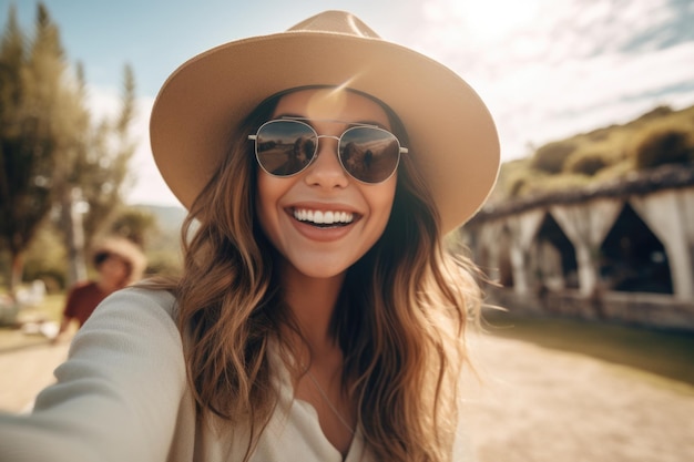  Premium Photo | Selfie travel or holidays concept