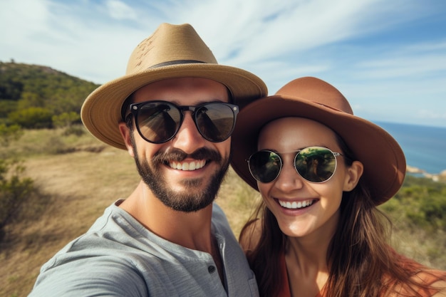  Premium Photo | Selfie travel or holidays concept
