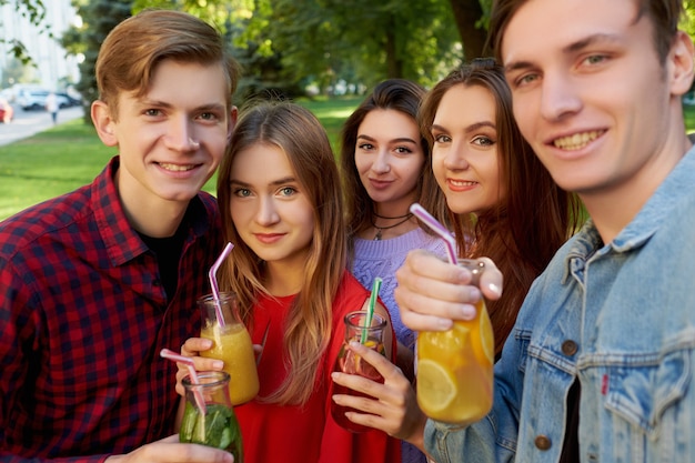 Selfie vriendschap herinneringen vrije tijd dating concept