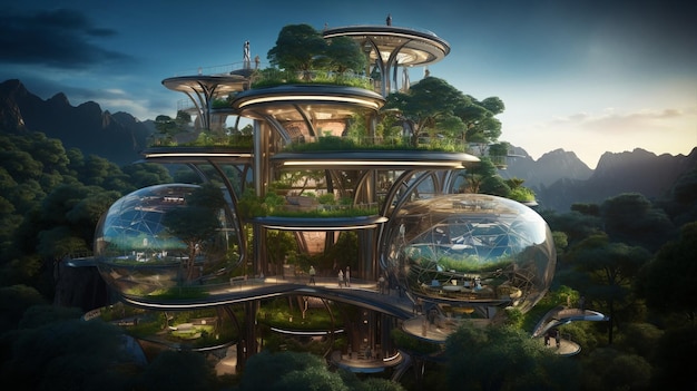 Selfsustaining space colony inspired by Metabolism