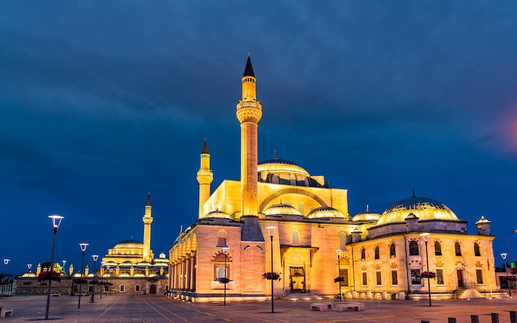 Foto selimiye-moskee in konya, turkije