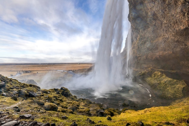 Seljalandsfossの滝ICeland