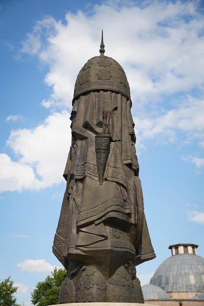 Seljuk statue in konya city square, konya city, turkiye