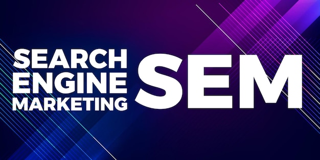 SEM 검색 엔진 마케팅 디지털 마케팅 및 인터넷 마케팅 화면