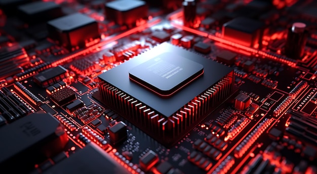 Semiconductor motherboard circuit ai generated