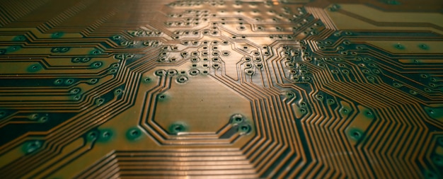 Semiconductors chip Technology background High tech electronic circuit board background Closeup macro electronic circuit board technology chips to the motherboard Tech background