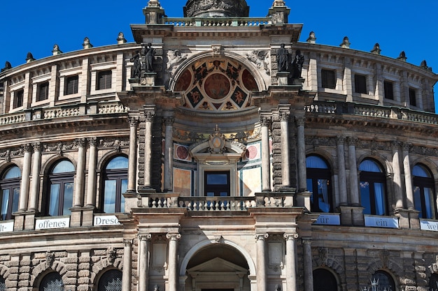 Semper opera house, semperoper a dresda, sassonia, germany