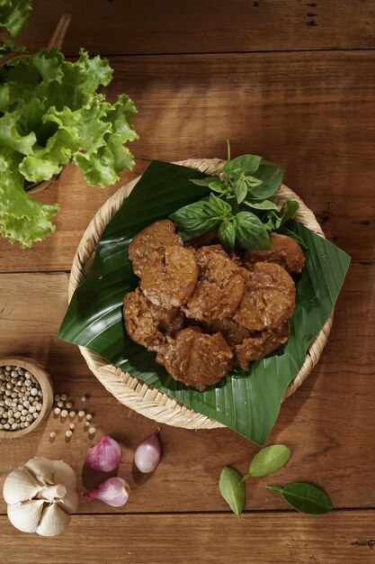 Semur Jengkol or Jengkol Stew Indonesian Local Food