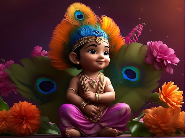 Foto invia sinceri auguri janmashtami a tutti i tuoi cari jai shri krishna