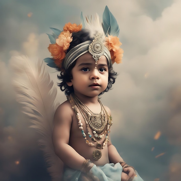 사랑하는 모든 사람에게 진심 어린 Janmashtami 소원 보내기 Jai shri Krishna