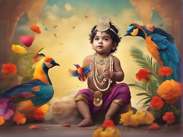 Foto invia sinceri auguri janmashtami a tutti i tuoi cari jai shri krishna