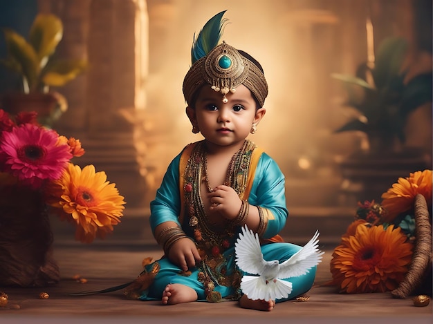 Foto invia sinceri auguri janmashtami a tutti i tuoi cari jai shri krishna