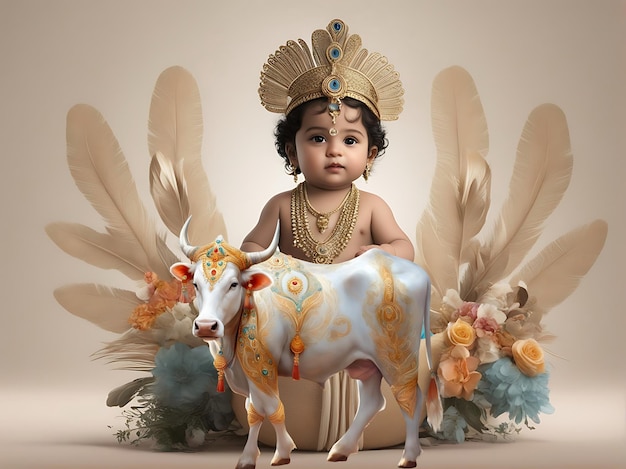 사랑하는 모든 사람에게 진심 어린 Janmashtami 소원 보내기 Jai shri Krishna