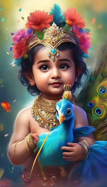 사진 사랑하는 모든 사람에게 진심 어린 janmashtami 소원 보내기 jai shri krishna