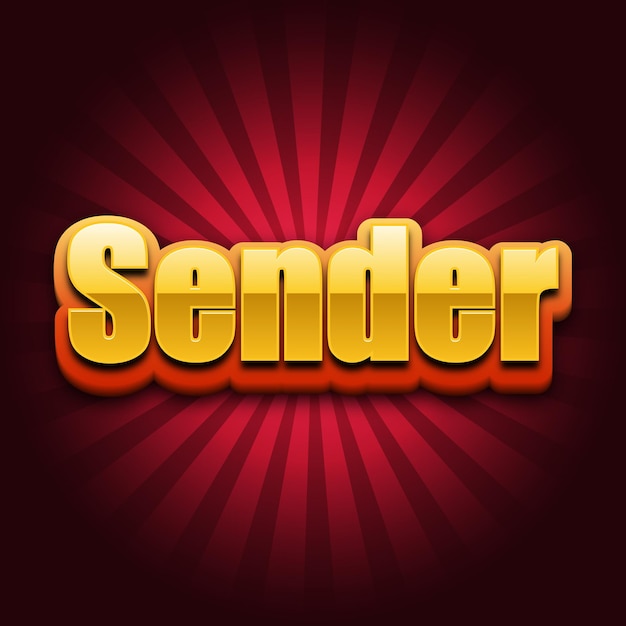 Sender Text effect Gold JPG attractive background card photo