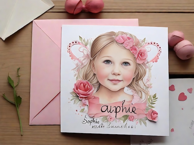 Foto inviare auguri di guarigione a sophie crea una cartolina commovente