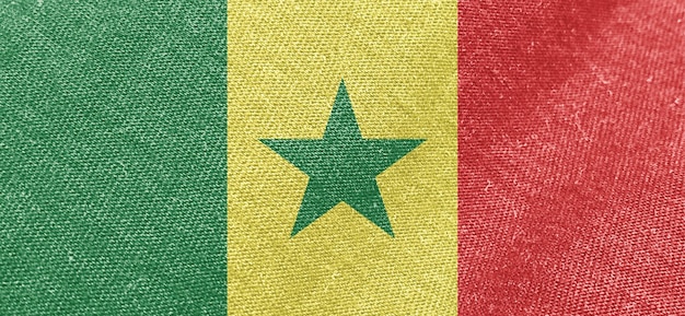 Senegal fabric flag cotton material wide flags wallpaper colored fabric Senegal flag background