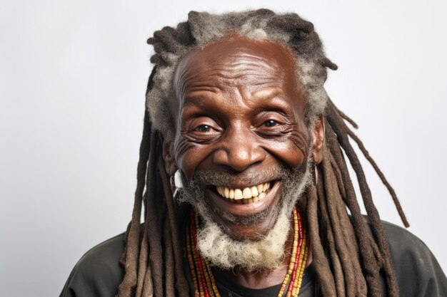 Photo senior african american man happy and surprised expression