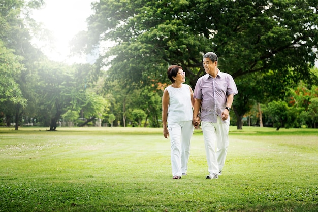 Senior Asian couple