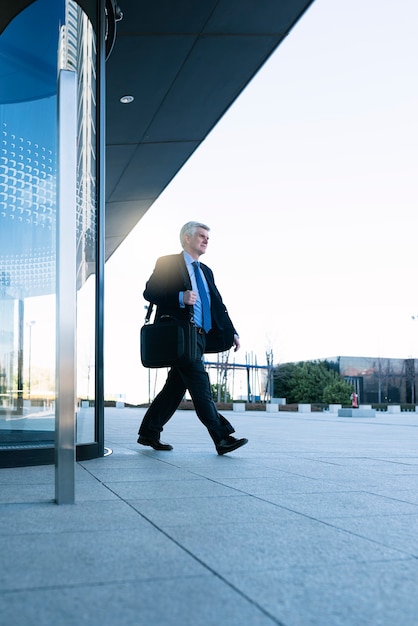 Senior Businessman in the Street. Business Concept.