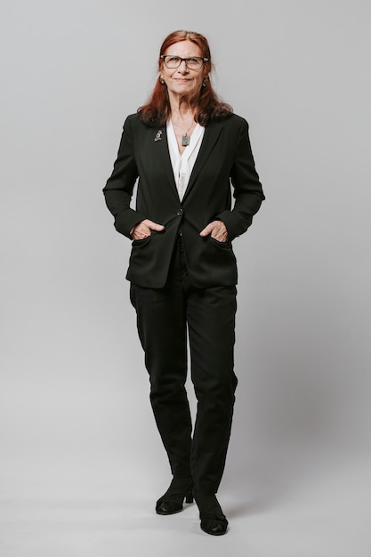 Senior businesswoman in a suit