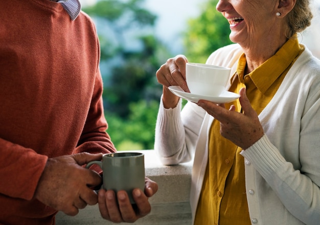 Senior Couple Daily Lifestyle Happiness