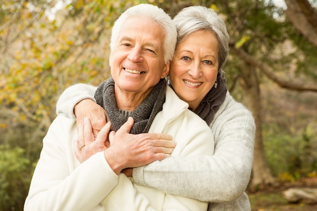 Senior couple in the park