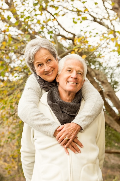 Senior couple in the park