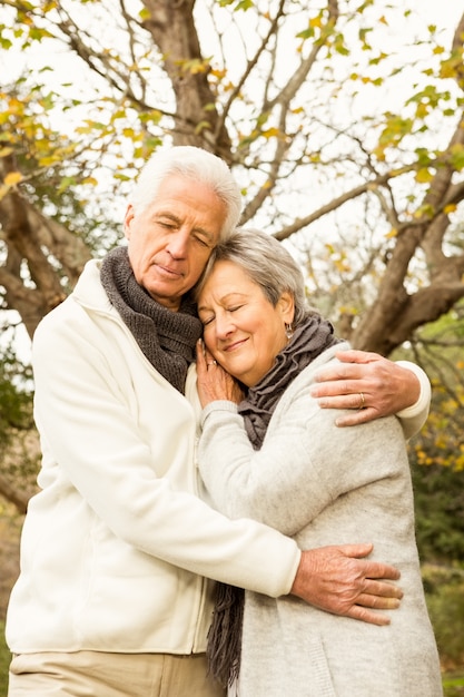 Senior couple in the park