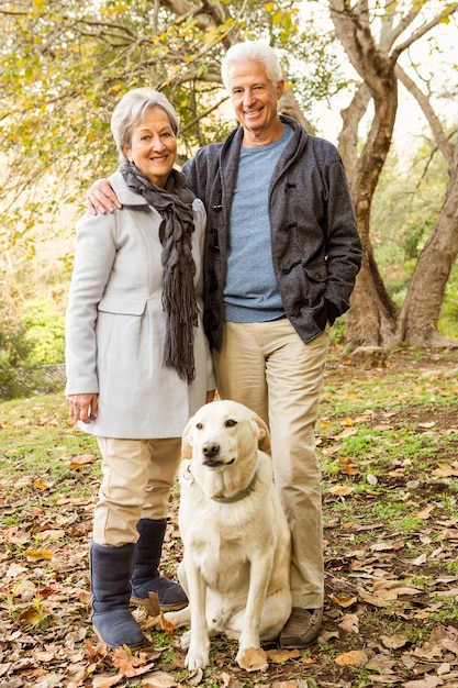 Senior couple in the park