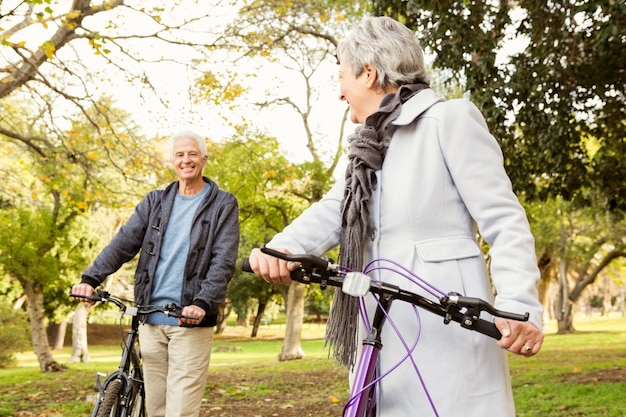 Senior couple in the park